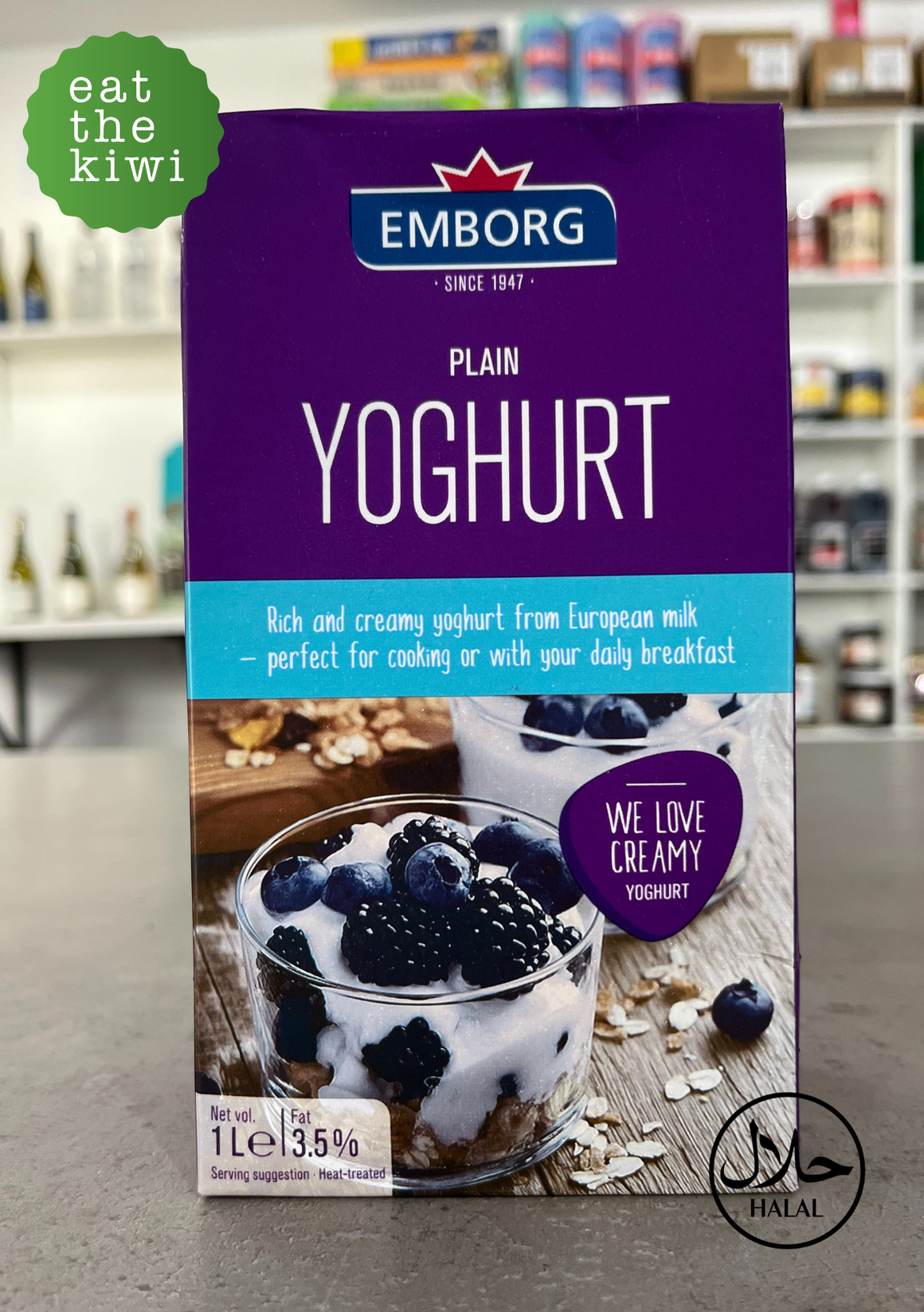 EMBORG Plain Yoghurt 1L