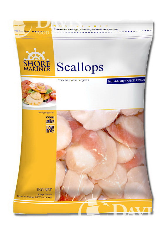 Shore Mariner Scallops Roe On, 40/60 1kg