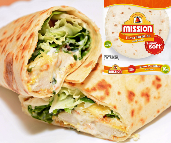 Mission 10- inch Flour Tortilla Wraps 10 sheets per pack