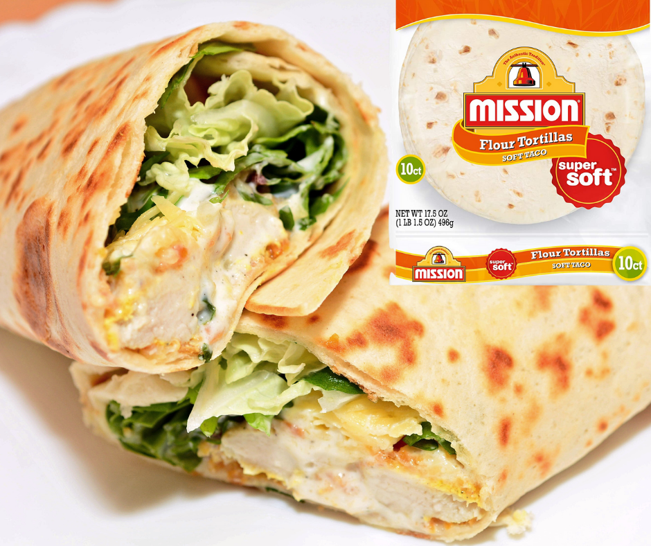 Mission 10- inch Flour Tortilla Wraps 10 sheets per pack