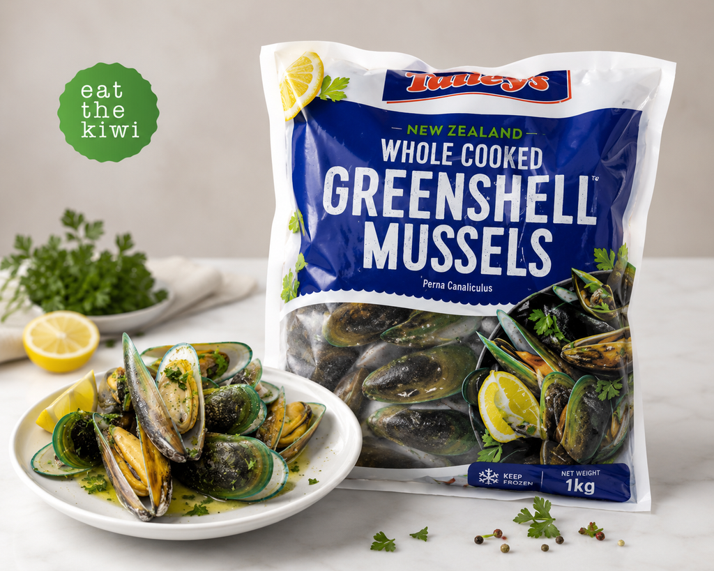 (DIS) Talleys Whole Greenshell Mussels, Cooked 1kg