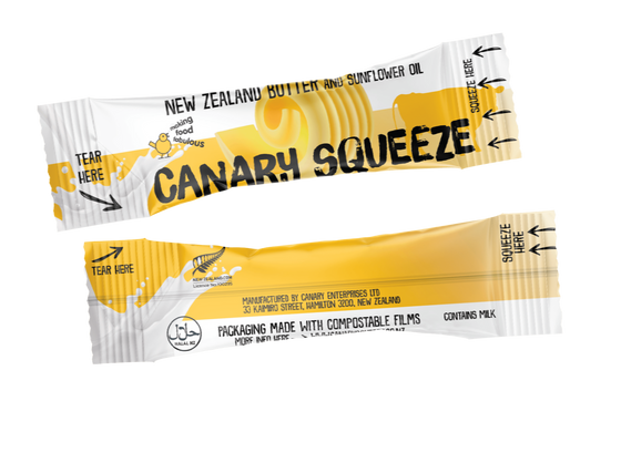 PCU, Squeezable Canary Salted Butter, 240x8g
