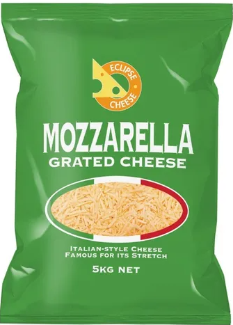 (DIS) Milligans NZ Grated Mozzarella Cheese 5kg