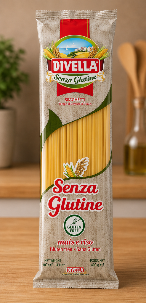 Pasta, Spaghetti Gluten Free, DIVELLA 400g