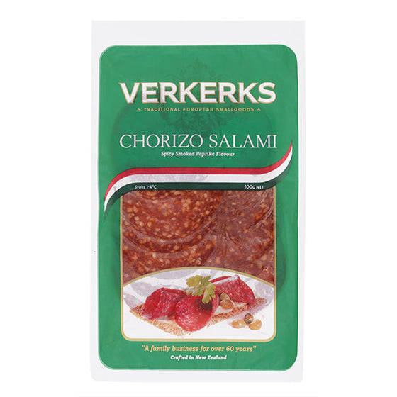 Salami, Verkerks Chorizo Slice 100g