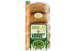 (DIS) BUNS - Vogels Gluten Free Burger Bun Six seed, 5 buns