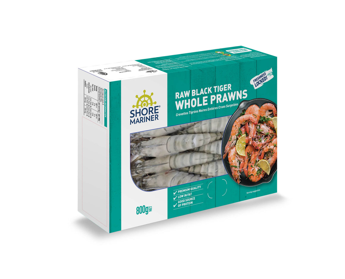 Prawn Whole Black Tiger Large 16/20, 800g (1683)