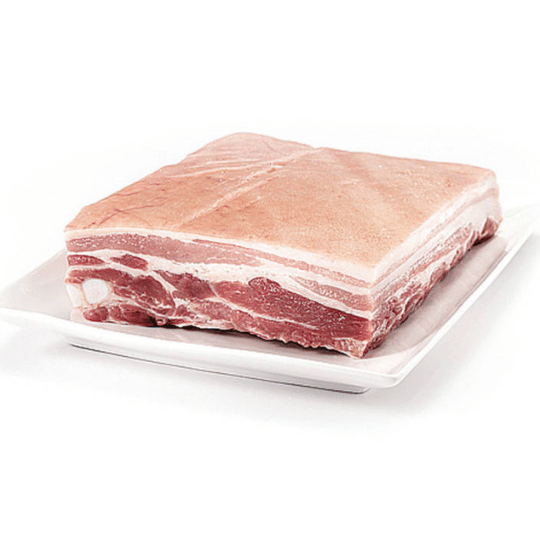 Pork Belly Boneless Rind On, average 1.7-2.4kg each, Price per kg