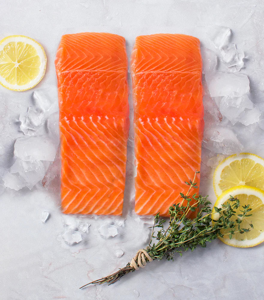 Atlantic Salmon Portions, Skin-On, average 180-190g each, price per Kg