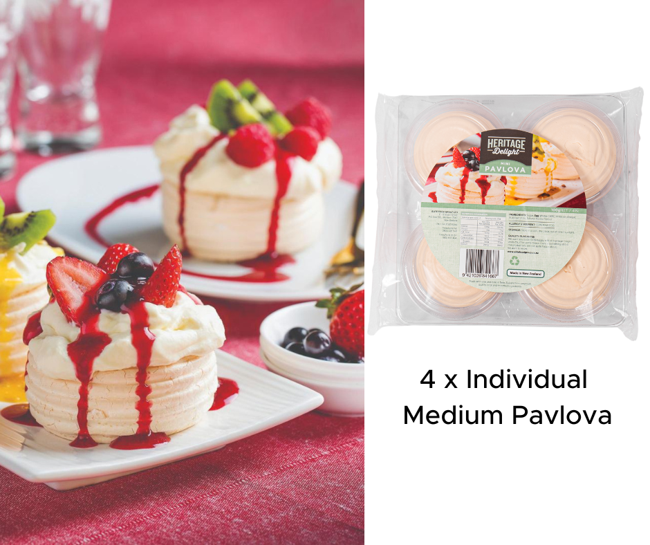 (DIS) Frozen, 4Pk Heritage Delight Mini Pavlovas