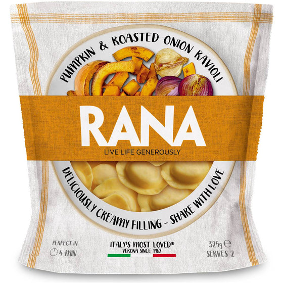 (DIS) Rana, Frozen PUMPKIN & Roasted Onion Ravioli pasta 325g
