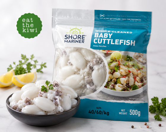 (DIS) Whole Baby Cuttlefish (40/ 60 per lb) 500g