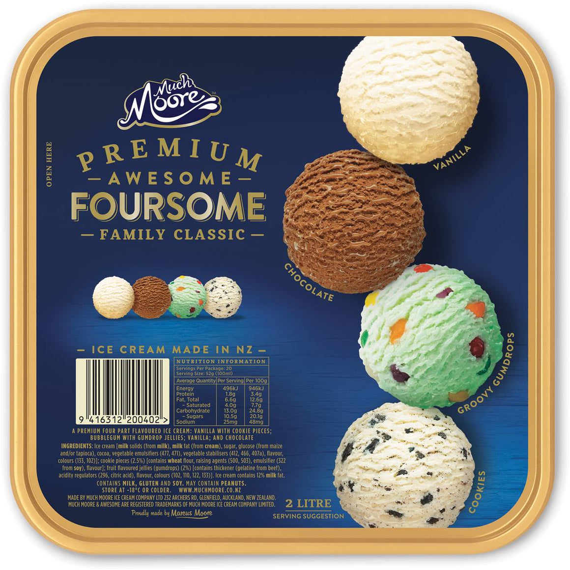 (DIS) Ice Cream, Much Moore Awesome 4some Family Fun 2L