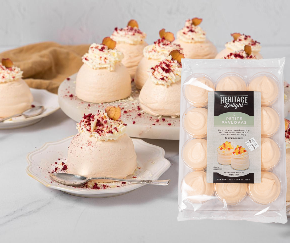 Frozen, 12Pk Heritage Delight Petite (mini) Pavlovas