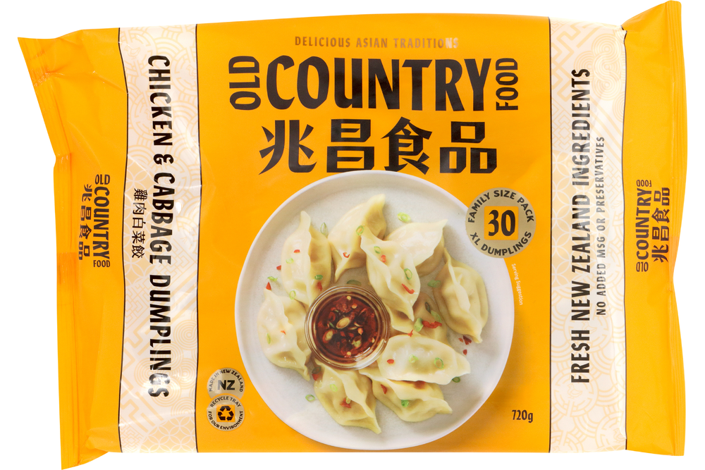 Old Country Dumplings - NZ Chicken & Cabbage 24gx30pc