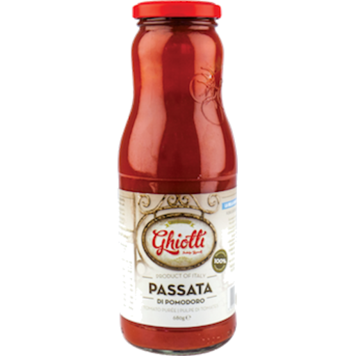 Passata In Glass Bottle Ghiotti 690g