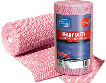 Heavy Duty Wipes Roll - Red